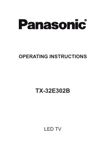 Handleiding Panasonic TX-32E302B LED televisie