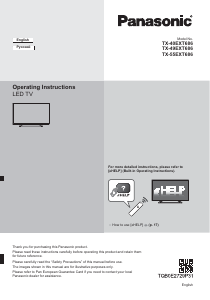 Manual Panasonic TX-49EXT686 LED Television