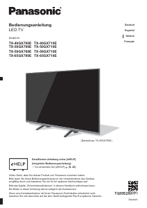 Manual de uso Panasonic TX-40GX700E Televisor de LED