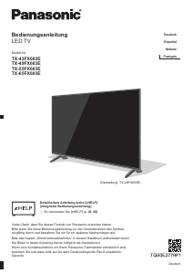 Manuale Panasonic TX-40FX603E LED televisore