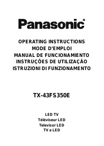 Mode d’emploi Panasonic TX-43FS350E Téléviseur LED