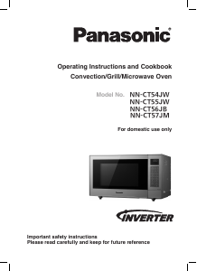 Bruksanvisning Panasonic NN-CT57JM Mikrovågsugn