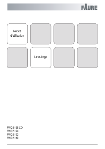 Mode d’emploi Faure FWQ5125CO Lave-linge