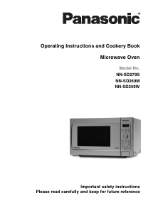 Bruksanvisning Panasonic NN-SD279SBPQ Mikrovågsugn