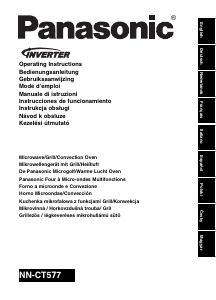 Használati útmutató Panasonic NN-CT577 Mikrohullámú sütő