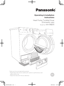 Manual Panasonic NH-P8ER1 Dryer