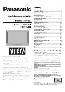 Priručnik Panasonic TX-P50U30E Viera Plazma televizor