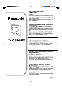 Bedienungsanleitung Panasonic TY-WK32LX20W Wandhalterung