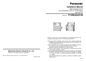 Handleiding Panasonic TY-WK22LR1W Muurbeugel