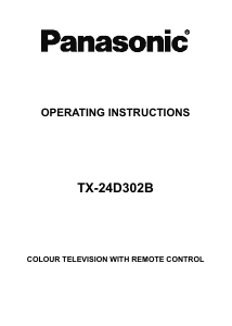 Bruksanvisning Panasonic TX-24D302B LCD TV