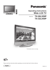 Bruksanvisning Panasonic TX-26LX50P LCD TV
