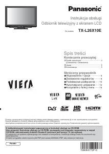 Instrukcja Panasonic TX-L26X10E Viera Telewizor LCD
