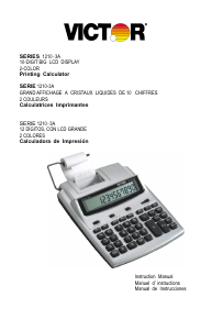 Mode d’emploi Victor 1210-3A Calculatrice imprimante