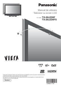 Manual Panasonic TX-26LED8F Viera Televizor LCD