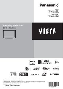 Bruksanvisning Panasonic TX-L22D28BW Viera LCD TV