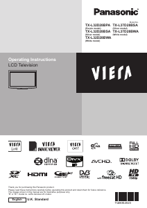 Bruksanvisning Panasonic TX-L32D28BSA Viera LCD TV