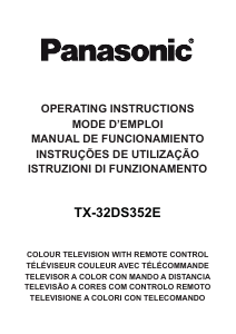 Manual de uso Panasonic TX-32DS352E Televisor de LCD