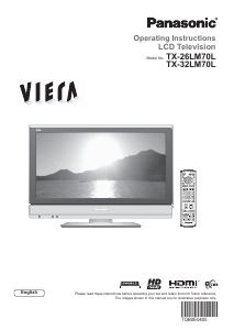Bruksanvisning Panasonic TX-26LM70L Viera LCD TV