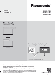 Mode d’emploi Panasonic TX-50EXT786 Téléviseur LCD