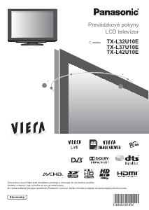 Návod Panasonic TX-L37U10E Viera LCD televízor