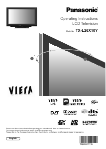 Bruksanvisning Panasonic TX-L26X10Y Viera LCD TV