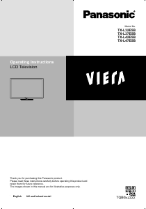 Bruksanvisning Panasonic TX-L32E5B Viera LCD TV