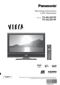 Bruksanvisning Panasonic TX-32LXD75F Viera LCD TV