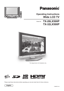 Bruksanvisning Panasonic TX-26LX500P LCD TV