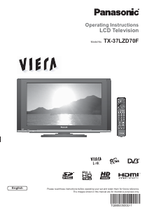 Bruksanvisning Panasonic TX-37LZD70F Viera LCD TV