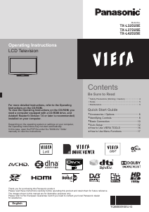 Bruksanvisning Panasonic TX-L32D25E Viera LCD TV