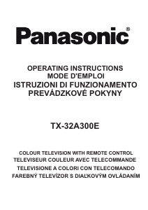 Manuale Panasonic TX-32A300E LCD televisore