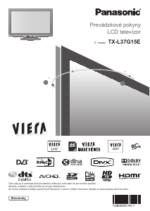 Návod Panasonic TX-L37G15E Viera LCD televízor