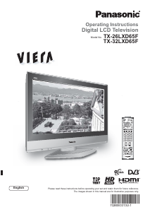 Bruksanvisning Panasonic TX-32LXD65F Viera LCD TV