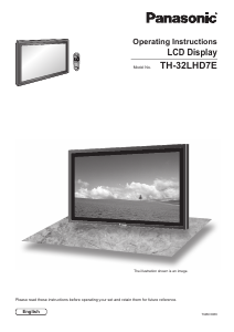 Bruksanvisning Panasonic TH-32LHD7EK LCD TV