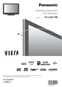 Bruksanvisning Panasonic TX-L26C10B Viera LCD TV