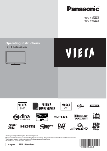 Bruksanvisning Panasonic TX-L32G20B Viera LCD TV