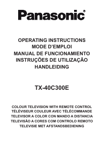 Handleiding Panasonic TX-40C300E LCD televisie