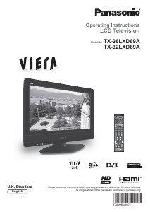 Bruksanvisning Panasonic TX-32LXD69A Viera LCD TV