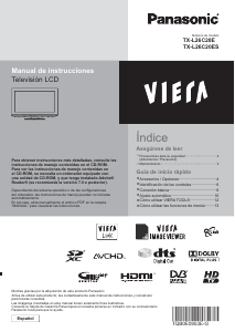 Manual de uso Panasonic TX-L26C20E Viera Televisor de LCD