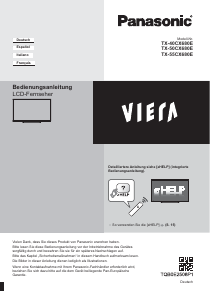 Bedienungsanleitung Panasonic TX-55CX680E Viera LCD fernseher