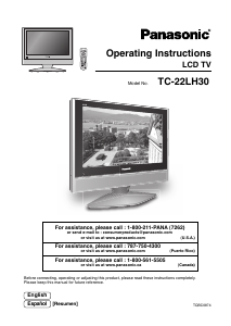 Bruksanvisning Panasonic TC-22LH30 LCD TV