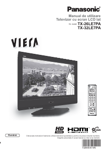 Manual Panasonic TX-32LE7PA Viera Televizor LCD