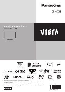 Manual de uso Panasonic TX-L37V20E Viera Televisor de LCD