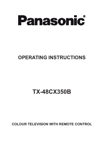 Bruksanvisning Panasonic TX-48CX350B LCD TV