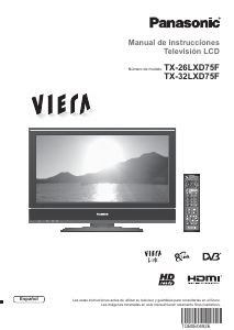 Manual de uso Panasonic TX-26LXD75F Viera Televisor de LCD