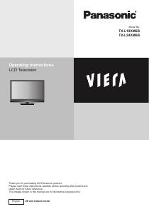 Bruksanvisning Panasonic TX-L24XM6B Viera LCD TV