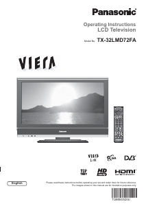 Bruksanvisning Panasonic TX-32LMD72FA Viera LCD TV