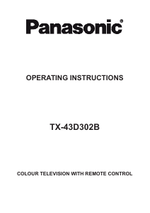 Bruksanvisning Panasonic TX-43D302B LCD TV