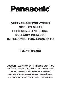 Bedienungsanleitung Panasonic TX-39DW304 LCD fernseher