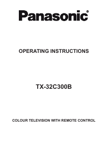 Bruksanvisning Panasonic TX-32C300B LCD TV